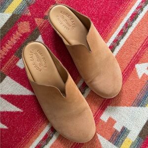 Kork-Ease Tan Leather Mules